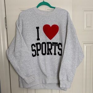 Abercrombie & Fitch Light Gray Crewneck Sweatshirt